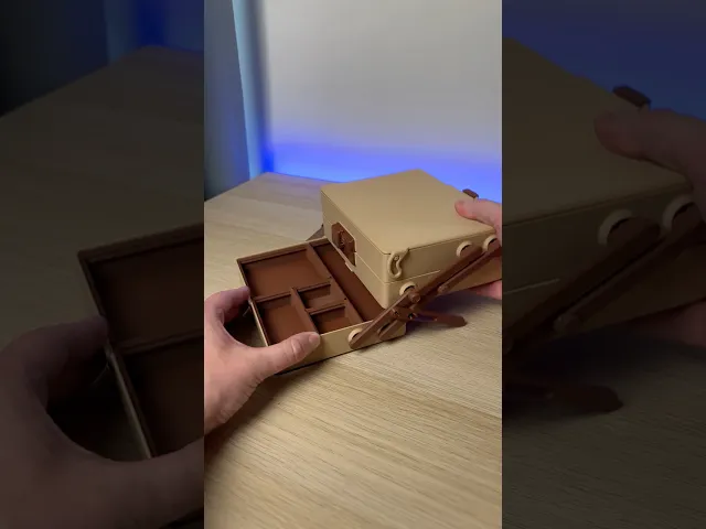 Tilt Box Organizer | Gridfinity 4x3 | Slide Lock video thumbnail