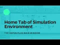3-Home Tab of Simulation Environment The User Interface Aspen Plus Tutorial