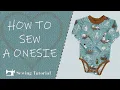 How To Sew Baby Onesie Tutorial DIY