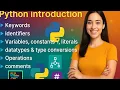 Python Introduction for Beginners Keywords Variables Data Types More