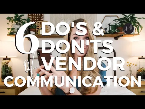 Download MP3 6 DO'S \u0026 DON'TS: Vendor Communication