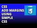 CSS margins using simple CSS - Cascading Style Sheets Tutorial