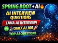 Top Spring Boot AI Interview Questions Answers Java Developer AI Interview Guide 2026