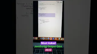 Q-3 Most Asked JavaScript Output Questions