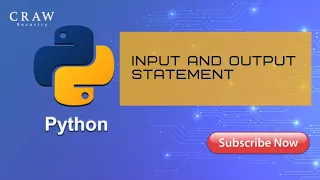 Input Output Statements - Python Training Python Programming for Beginners Tutorial