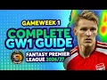 FPL GW1 COMPLETE GUIDE BEST CHEAP MIDFIELDER Fantasy Premier League Tips