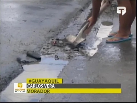 Malestar por calle que permite ingreso de agua del Estero a las casas