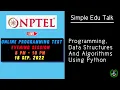 Programming Data Structures And Algorithms Using Python 18 September Evening Session NPTEL