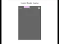 Simple Color Blocks Game using JavaScript