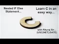 Learn C Lecture 11 Nested if else condition to find greatest of three numbers
