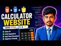 How to create a calculator using HTML CSS JavaScript