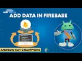 Firebase Realtime Database Tutorial - How to Add Data in Firsebase