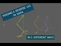 3 ways of rigging a reverse leg dog leg in Maya