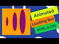 CSS Animated Loading Bar with 3 Dots Glowing Dots Animation - CSS Loading Page Animation Effects