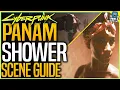 Cyberpunk 2077 PANAM NAKED SEXY SHOWER SCENE - Full Guide