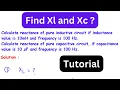Calculate inductive and capacitive reactance Electrical Engineering