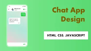 ASMR Programming - Build a Chat UI with HTML CSS and JavaScript
