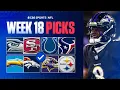NFL Predictions and Picks for EVERY Week 18 Game Ravens at Steelers Best Bets
