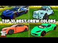 The Top 10 Best Crew Colors In GTA 5 Online Modded Crew Colors Bright Colors More