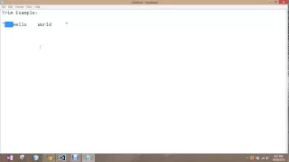 Using Trim for Strings in VB