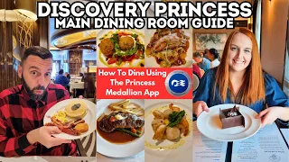 Discovery Princess MDR Guide Review - Breakfast Lunch Dinner How To Use The APP To Dine