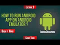 How to run ANDROID APP on Android Emulator Hindi Urdu CodesTown