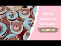 How to make teddy bear cupcakes and teddy bear cupcake toppers We can Bearly wait baby shower