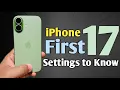 Download Lagu iPhone 17 - First 17 Settings to Know