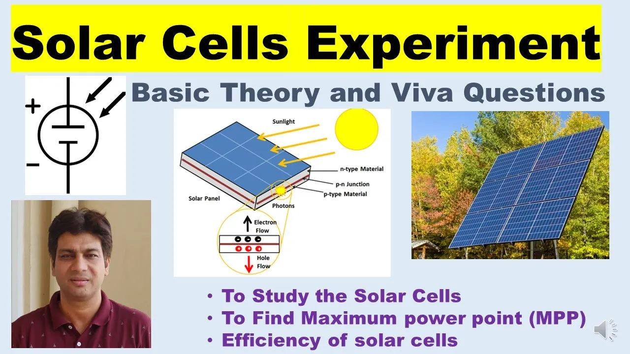 Solar Cell Experiment| Viva Questions on Solar Cells| Efficiency of solar cells| MPP |Solar Modules