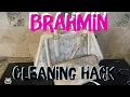 Brahmin leather purse clutch cleaning hack for prep to resell on EBay etc