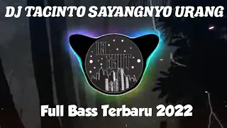dj tacinto sayangnyo urang full bass lagu minang 2022