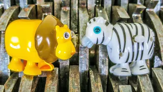 SHREDDING WIND UP ANIMALS SHREDDING TOYS FOR RECYCLING COOL EXPERIMENT