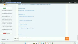 Ask openai to create python scripts for maya
