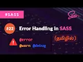 - Error Handling in SASS error warn debug