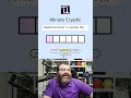 Minute Cryptic Jan 27th 2025