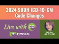 2024 SDOH ICD-10-CM Code Changes