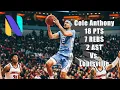 Cole Anthony North Carolina Tar Heels 18 PTS 7 REBS 2 AST vs Louisville Next Ones