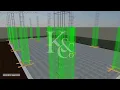 3-Story Building BIM 4D Simulation Navisworks 2026 Animation