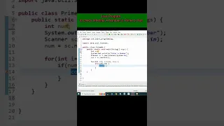 Java Program to check Whether A Number is Prime or Not