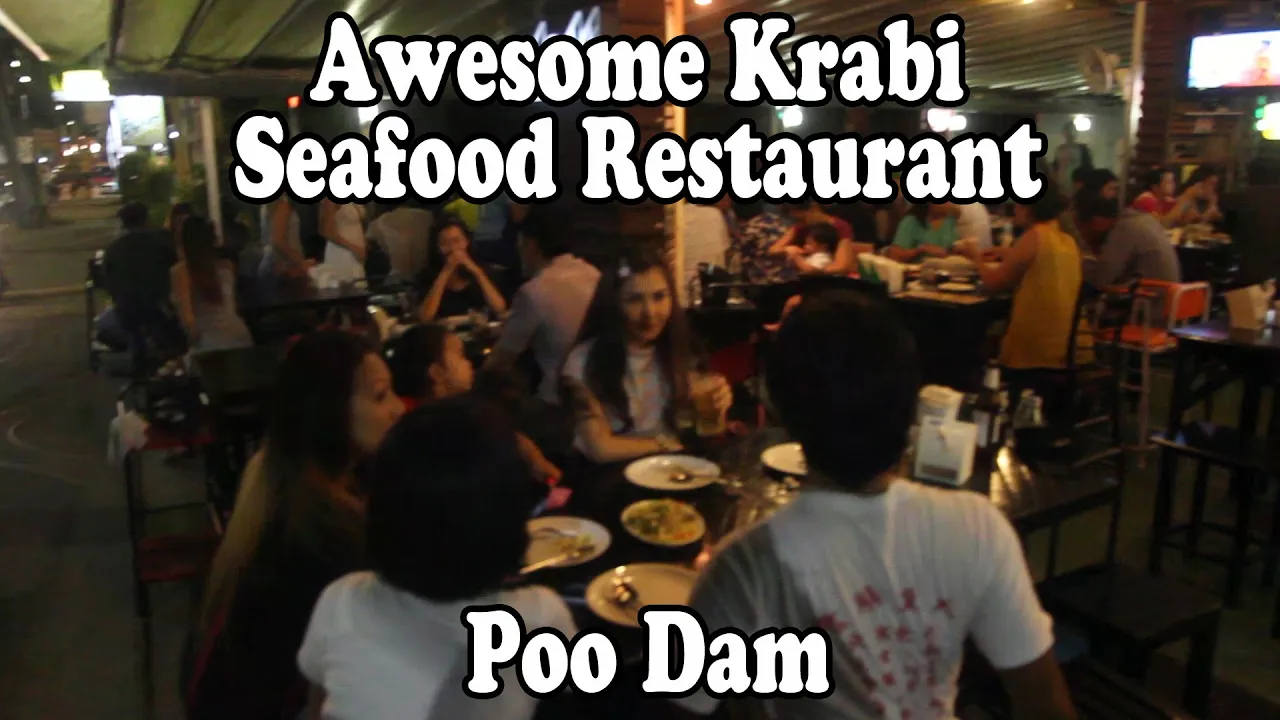 Poo Dam Seafood Restaurant, Krabi Town, Krabi, Thailand.