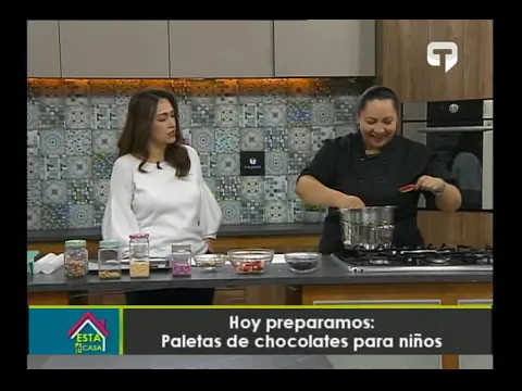 Hoy preparamos paletas de chocolates para niños