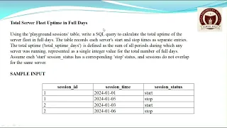 SQL DATEDIFF Explained Calculating Total Server Uptime Date Functions in SQL Tutorial