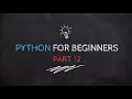 Python for Beginners - While Loop