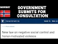 Download Lagu Norway Government Submits For Consultation ~ New law on negative social control and...
