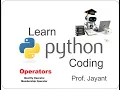 Learn Python Coding Identity membership Operators