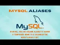 MySQL Aliases