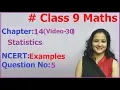 Ncert Class 9 Maths Chapter-14 Statistics - 30 Example-5