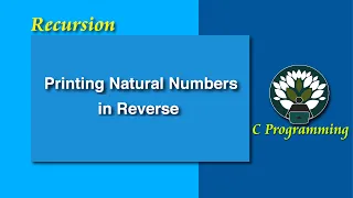 Recursion Printing Natural Numbers in Reverse