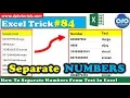 How To Separate Numbers From Text In Excel When The Number is at the start of text