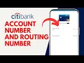 How To Find Account Number and Routing Number on Citibank App